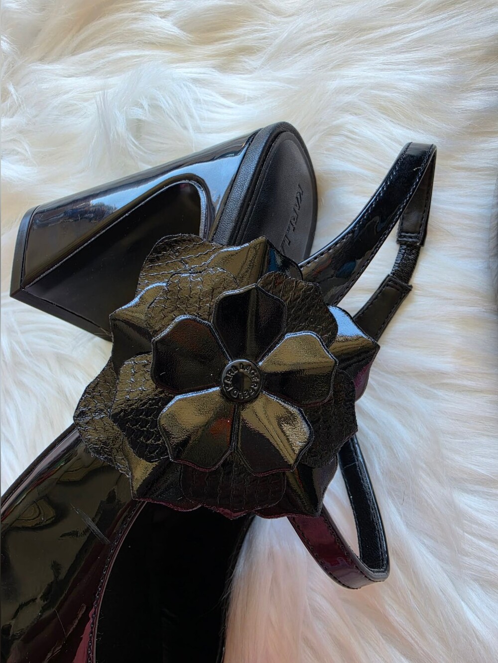 Karl Lagerfeld Paris Women's Pierra Slingback Pumps - Black, 9.5M